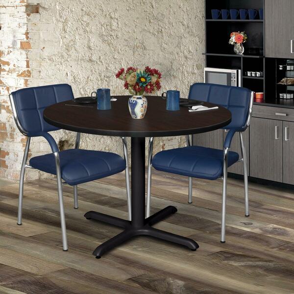 Cain Round Tables > Breakroom Tables > Cain Square & Round Tables, 48 W, 48 L, 29 H, Wood|Metal Top TB48RNDMH